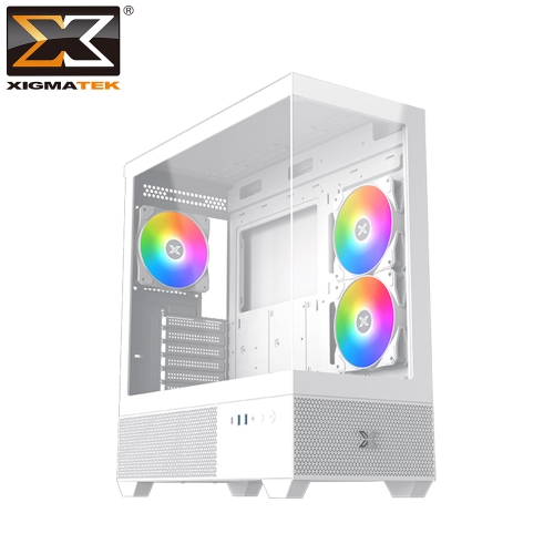Xigmatek Alphard Arctic(白)雙面玻璃全景/E-ATX/CPU高16.5cm/VGA長41cm/支援360水冷