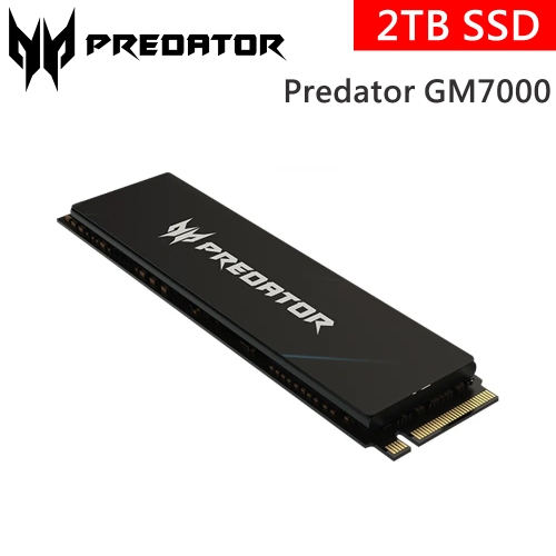 宏碁 Acer Predator GM7000 2TB/Gen4/讀7400/寫6700/DRAM/美光顆粒【五年保】