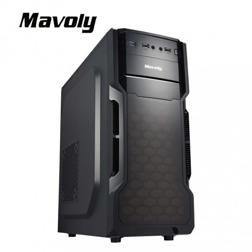 (搭機價)Mavoly 香瓜 ATX/黑化/USB3.0/亮面面板/上置電源/支援顯卡長24cm