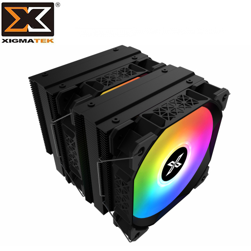 Xigmatek AIR-MASTER 雙塔式六導管 ARGB 散熱器 (支援LGA1700/黑化/高15.3/TDP:220W)