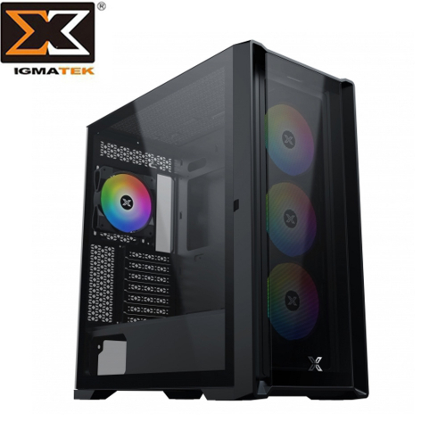 Xigmatek GXE-C1 ARGB E-ATX/掀門式玻璃透側/CPU高18.5cm/支援VGA 41cm/支援水冷360