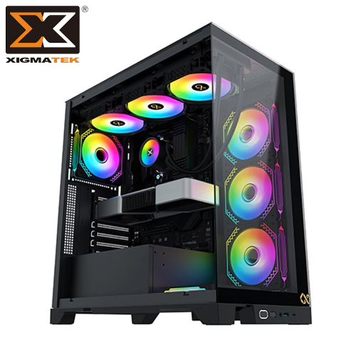 Xigmatek Endorphin Ultra ATX/雙面玻璃/ARGB Fan x5/支援顯卡42cm/CPU高 18cm