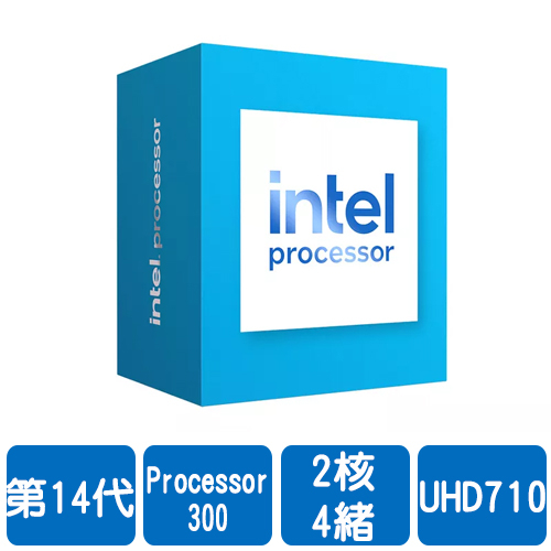 Intel Processor 300(2核/4緒)3.9G/6M/UHD710/65W【代理盒裝】