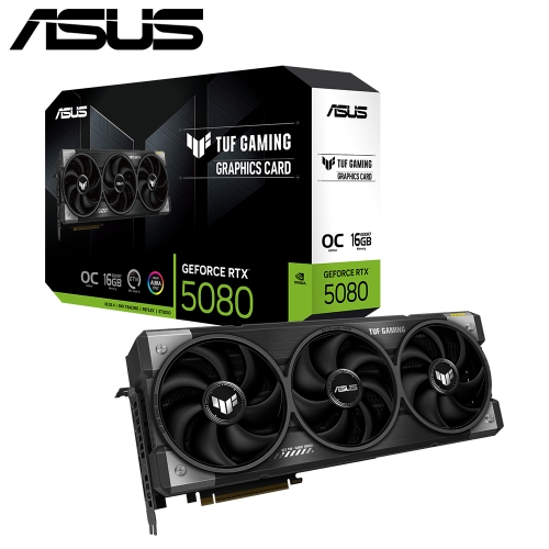 (搭整機)華碩 TUF-RTX5080-O16G-GAMING(16G DDR7/256bit/2H3DP/三風扇/34.8cm)